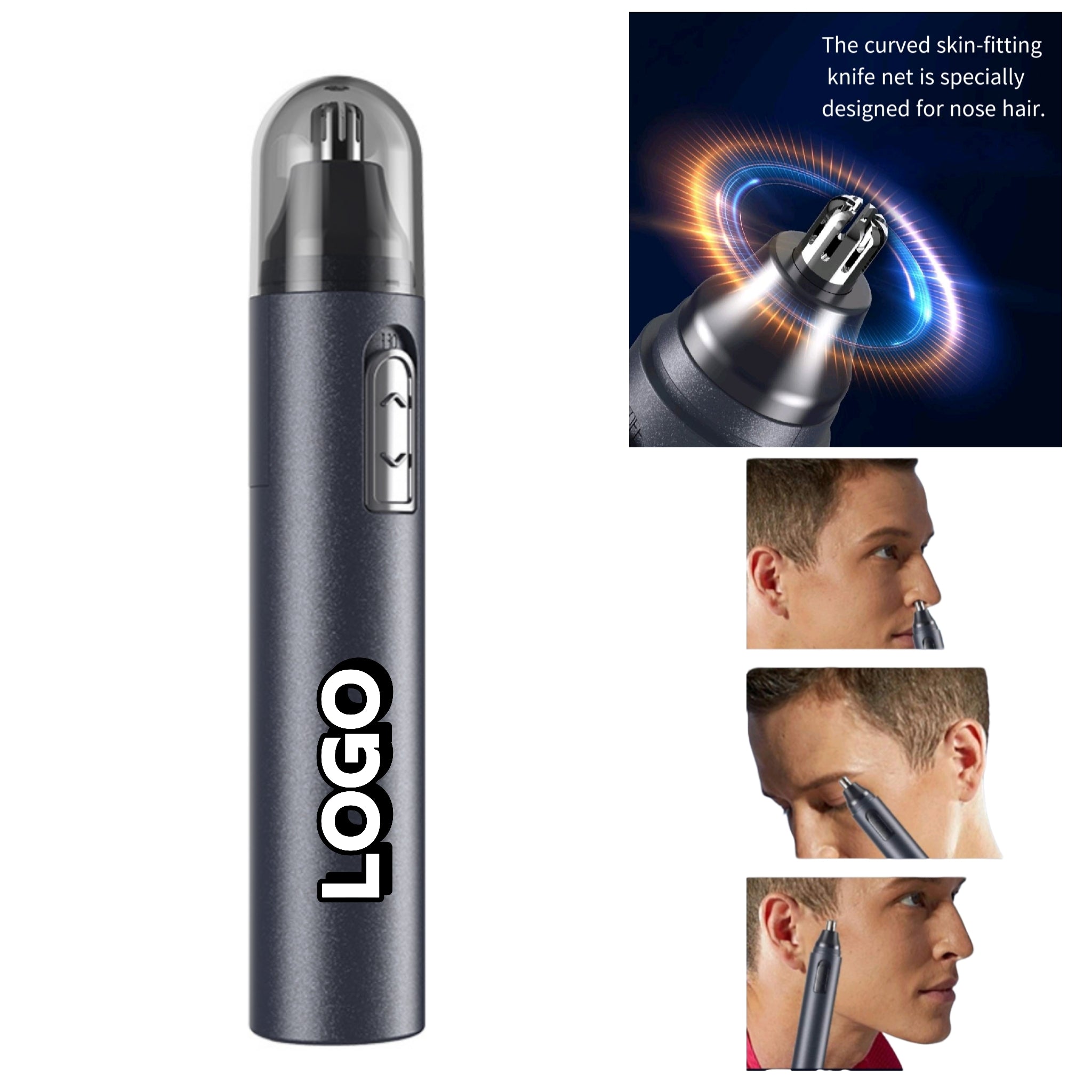 Waterproof & Painless Electric Nose Hair Trimmer For Men