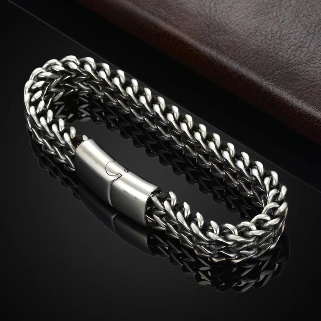 Stainless Steel Cuban Link Men's Bracelet