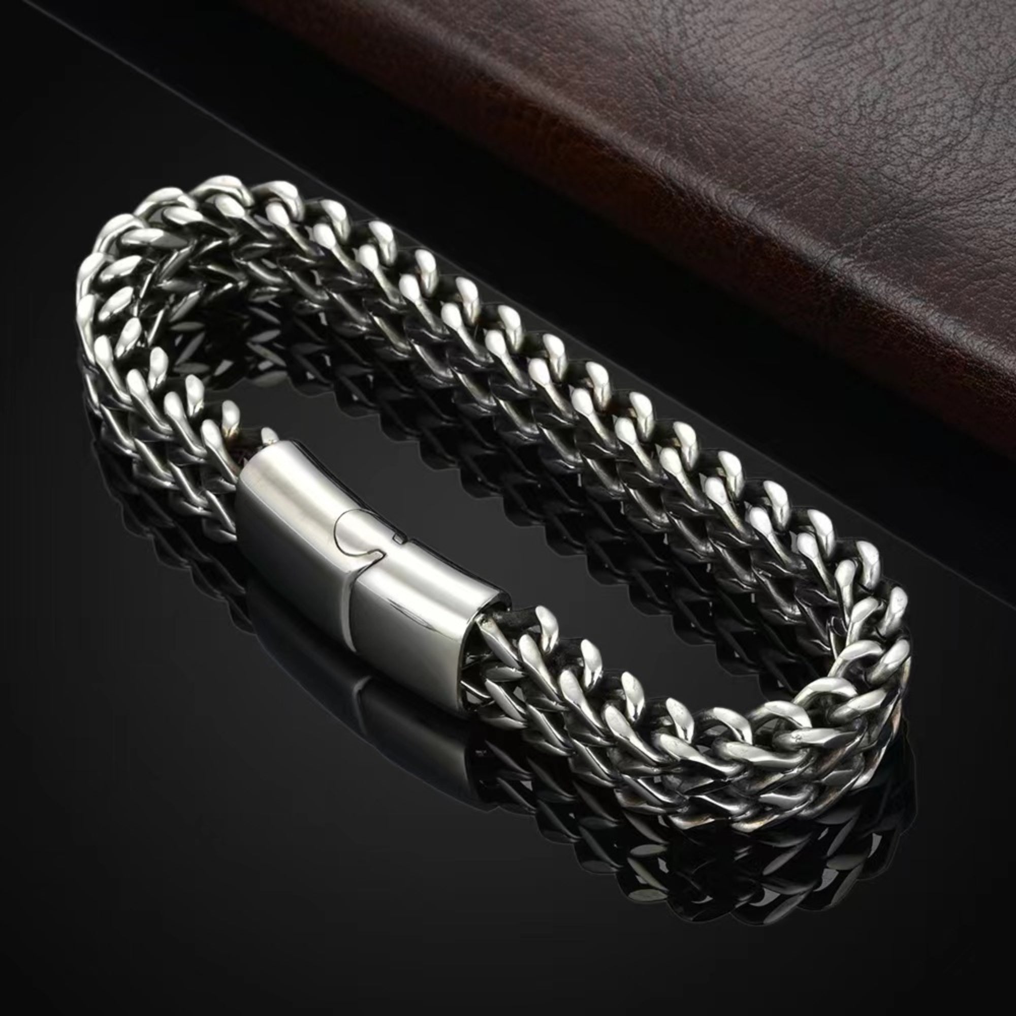 Stainless Steel Cuban Link Men's Bracelet