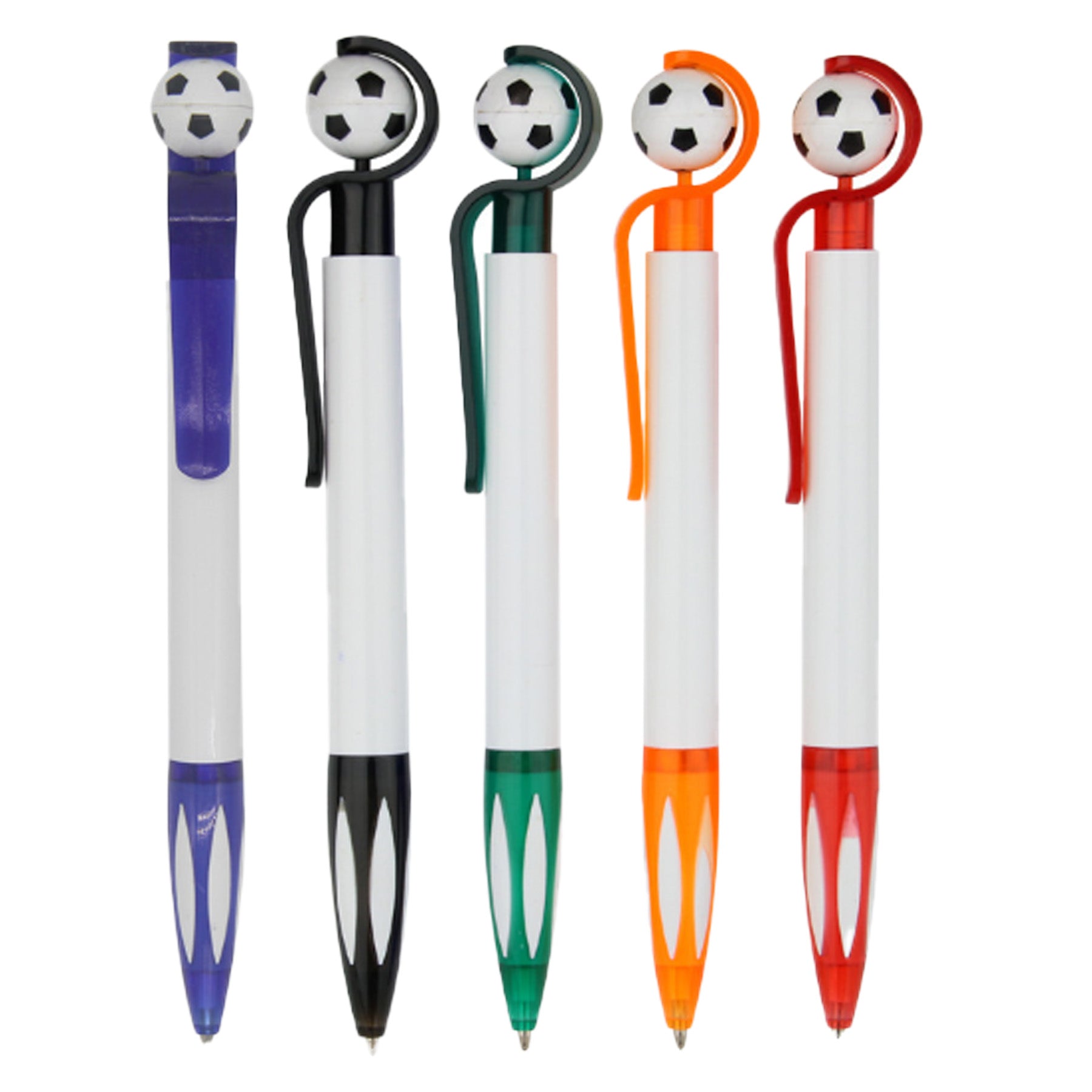 Football Shaped Cartoon Plastic Push Action Pens