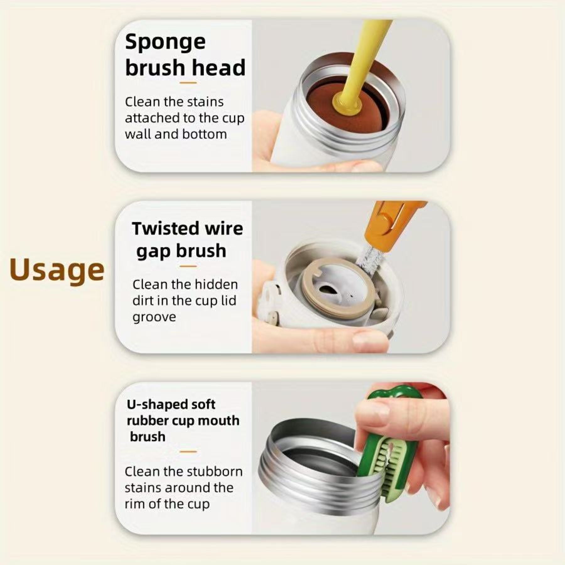 Household Multi-Functional Water Cup Brush