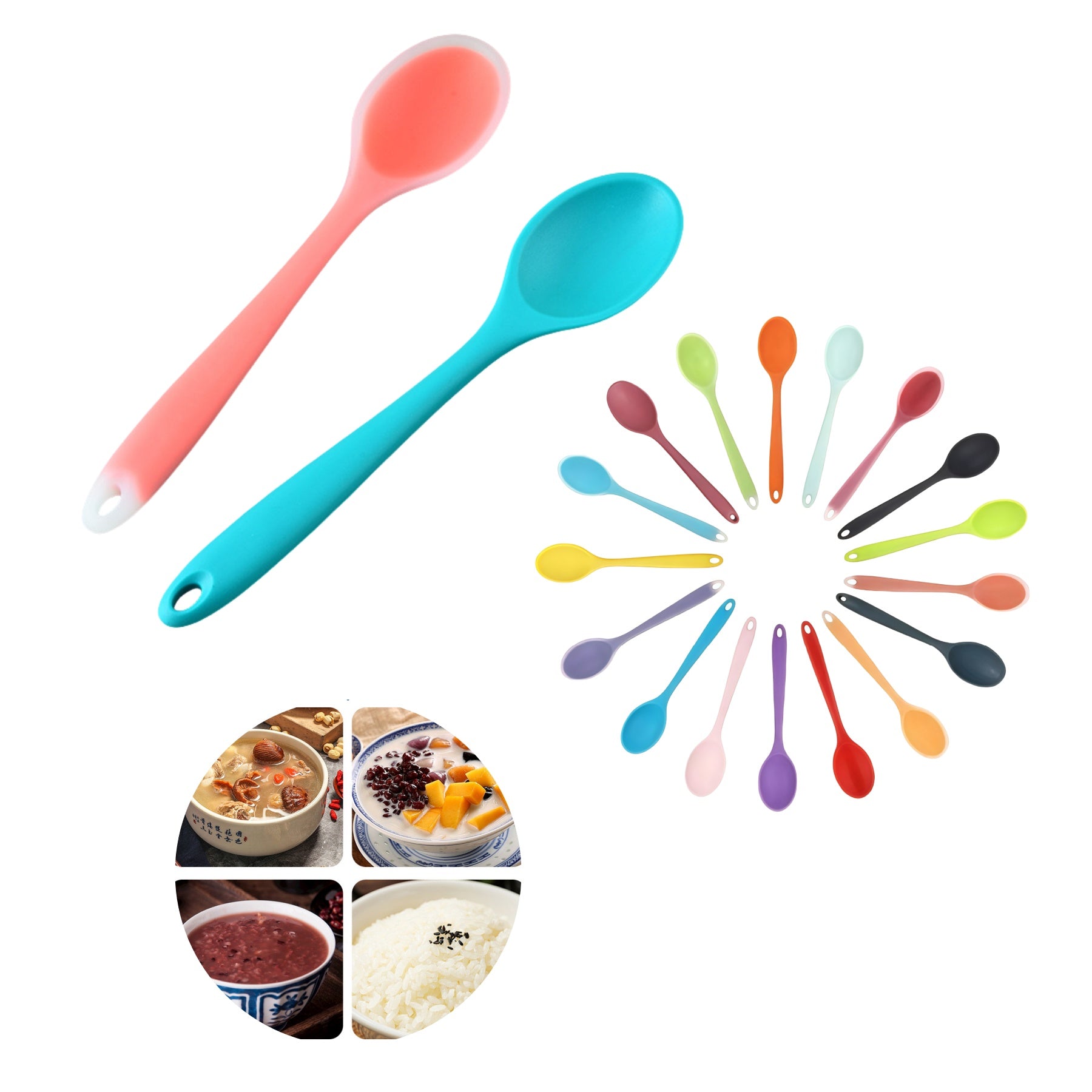 Heat-resistant Silicone Stirring Spoon