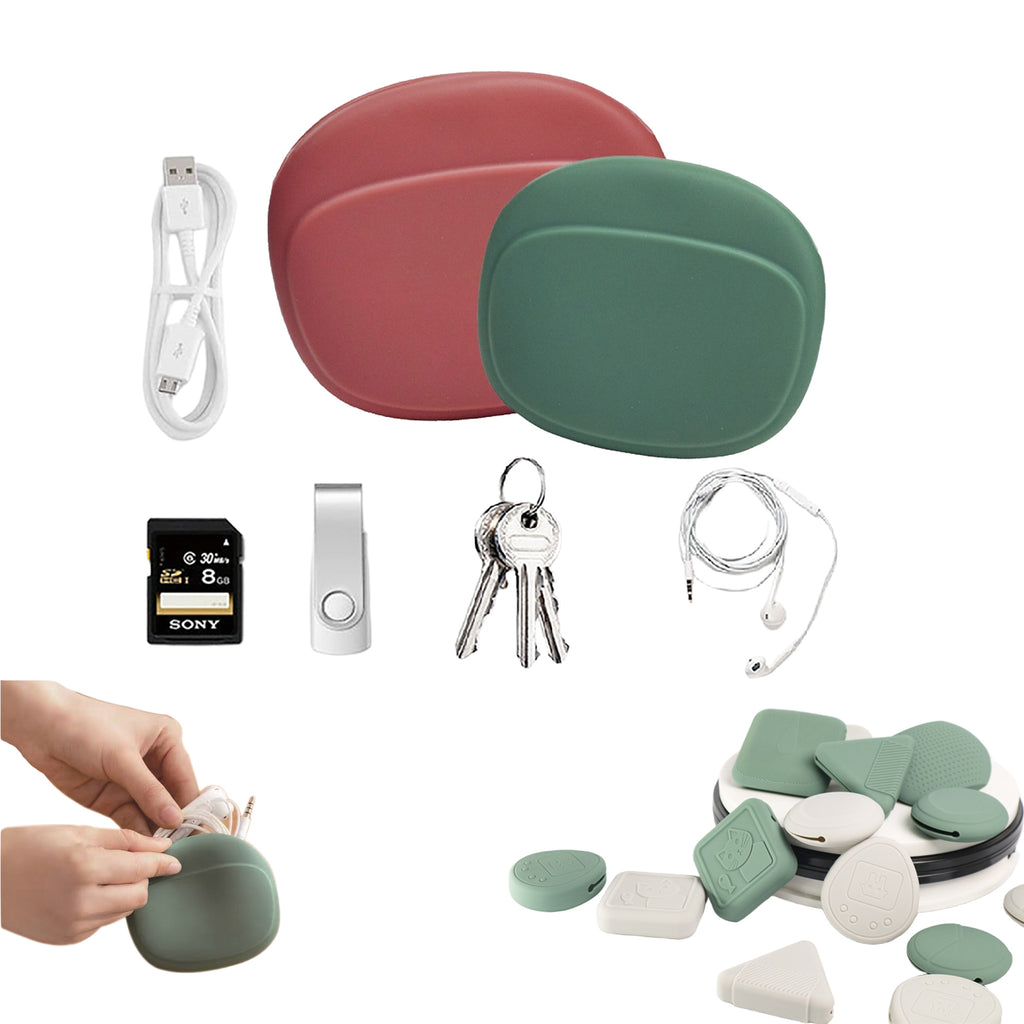Silicone Wired Earbud Case-Storage Pouch For Headphones
