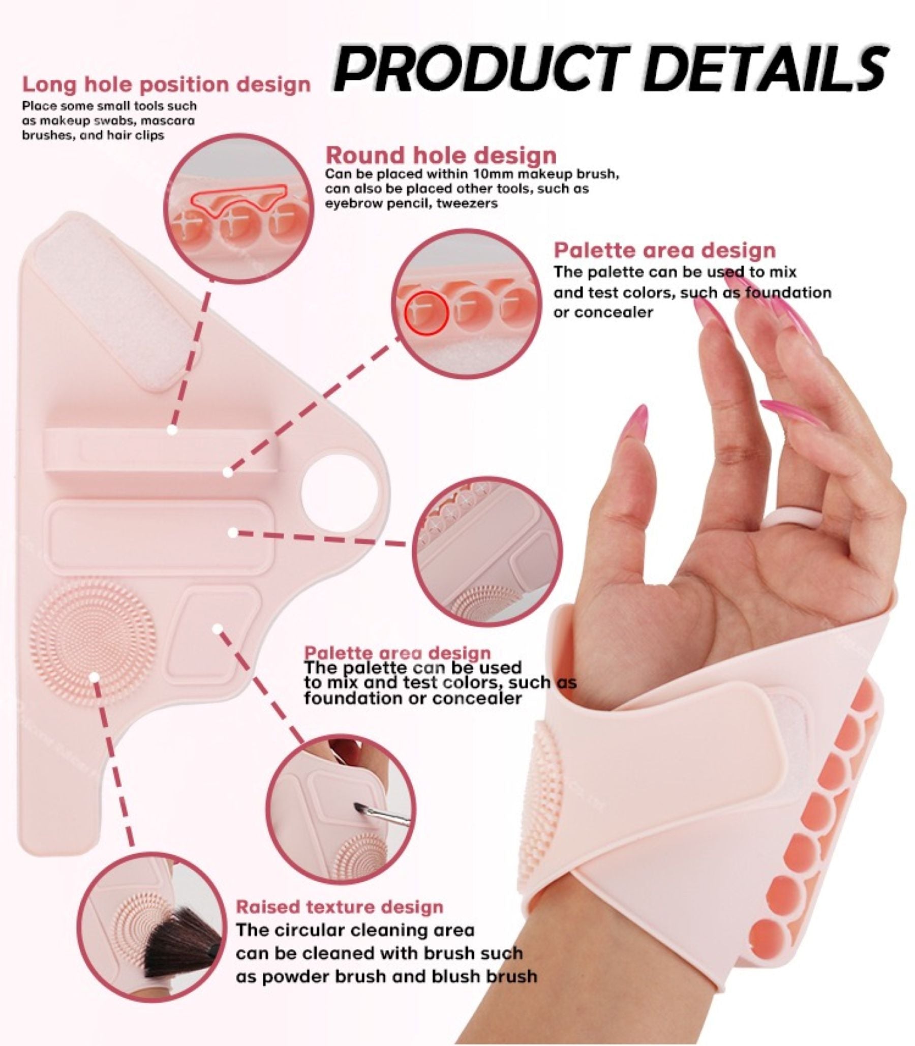 Silicone Makeup Application Aid Tool