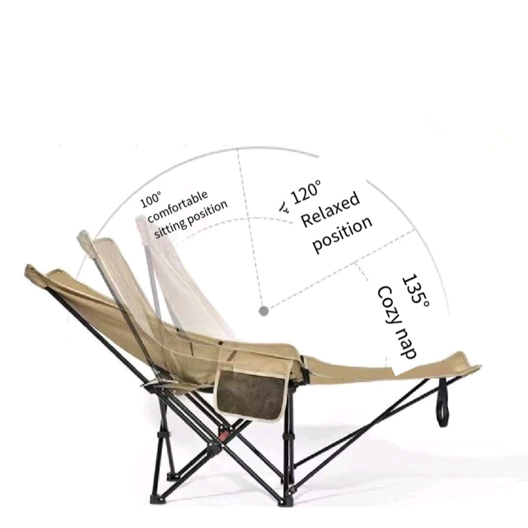 High Back Moon Chair With Footrest