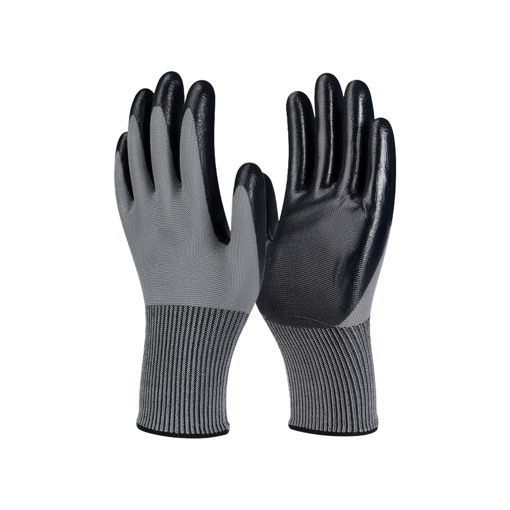 Blue & White Palm-Coated Gloves