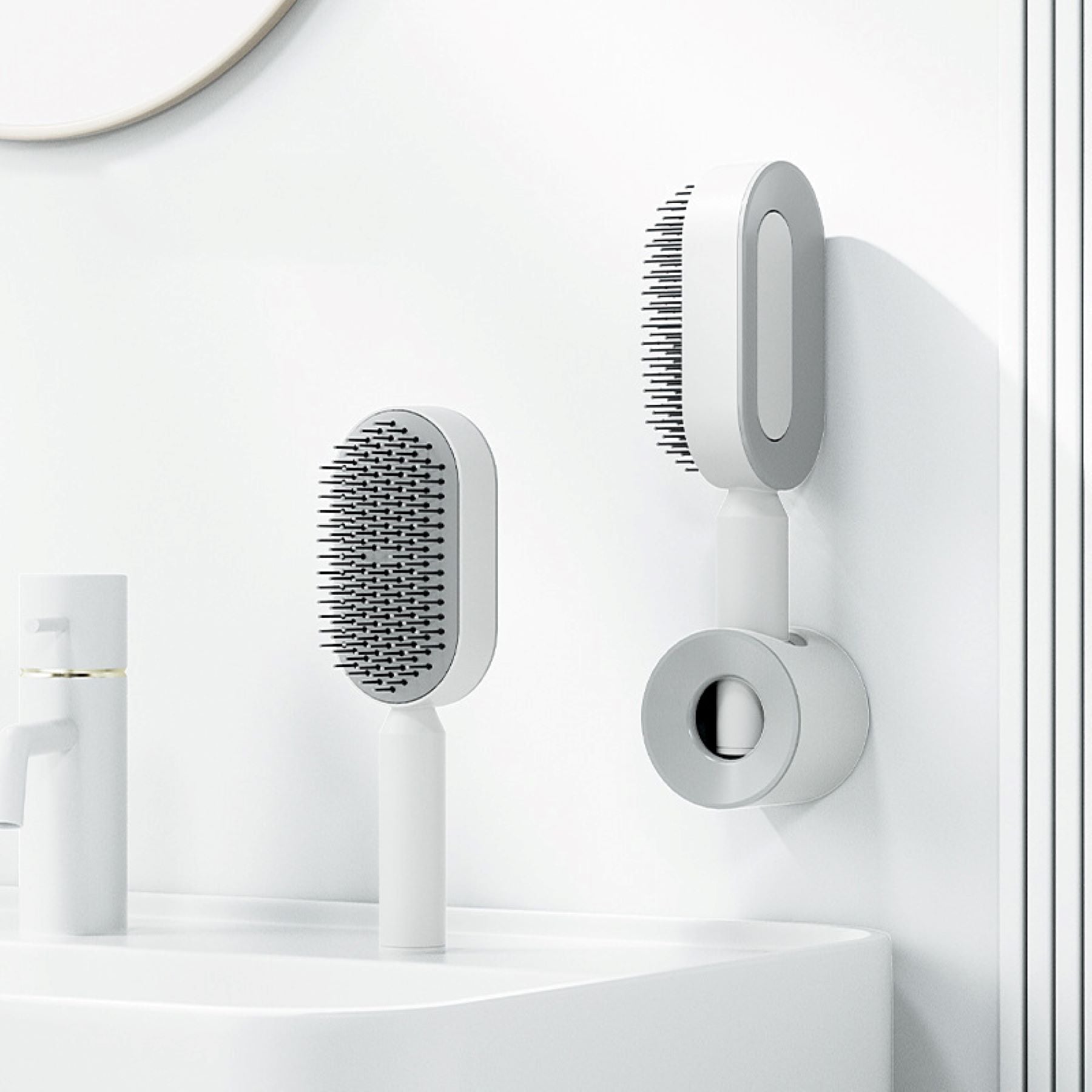 Press - type Cleaning Air - cushion Comb