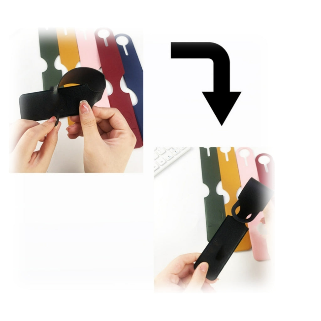 PU Long Strip Luggage Tag