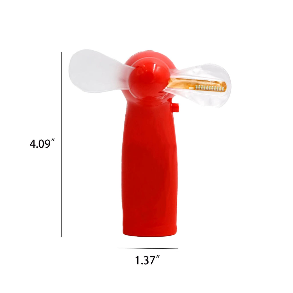 Mini Portable Flashing Colorful Light Cooling Fan