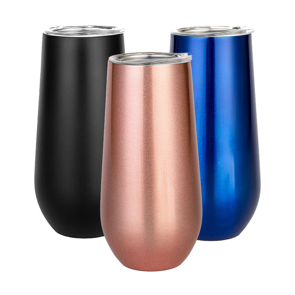 6 Oz Insulated Stainless Steel Tumbler W/ Lid
