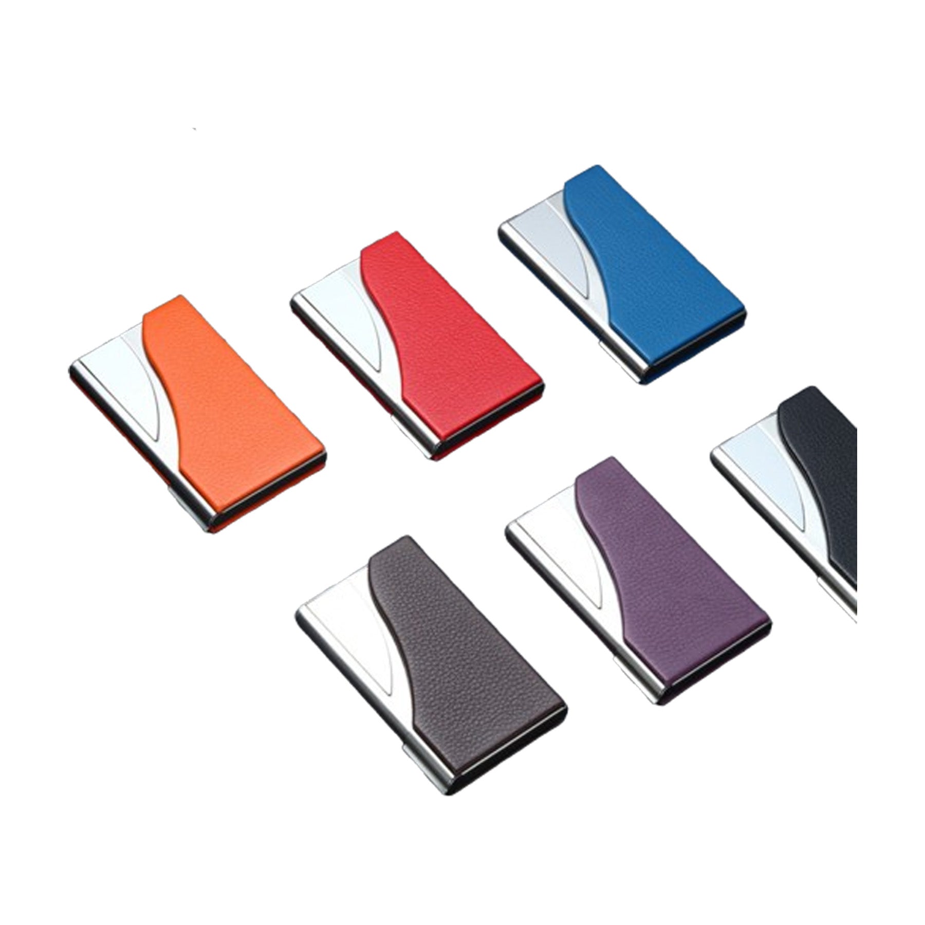 Metal Lychee Print Card Case