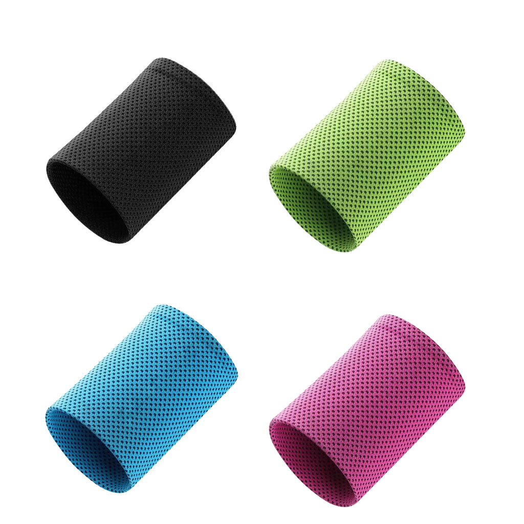 Cooling Wristband for Gym Running Sweat Wicking Support