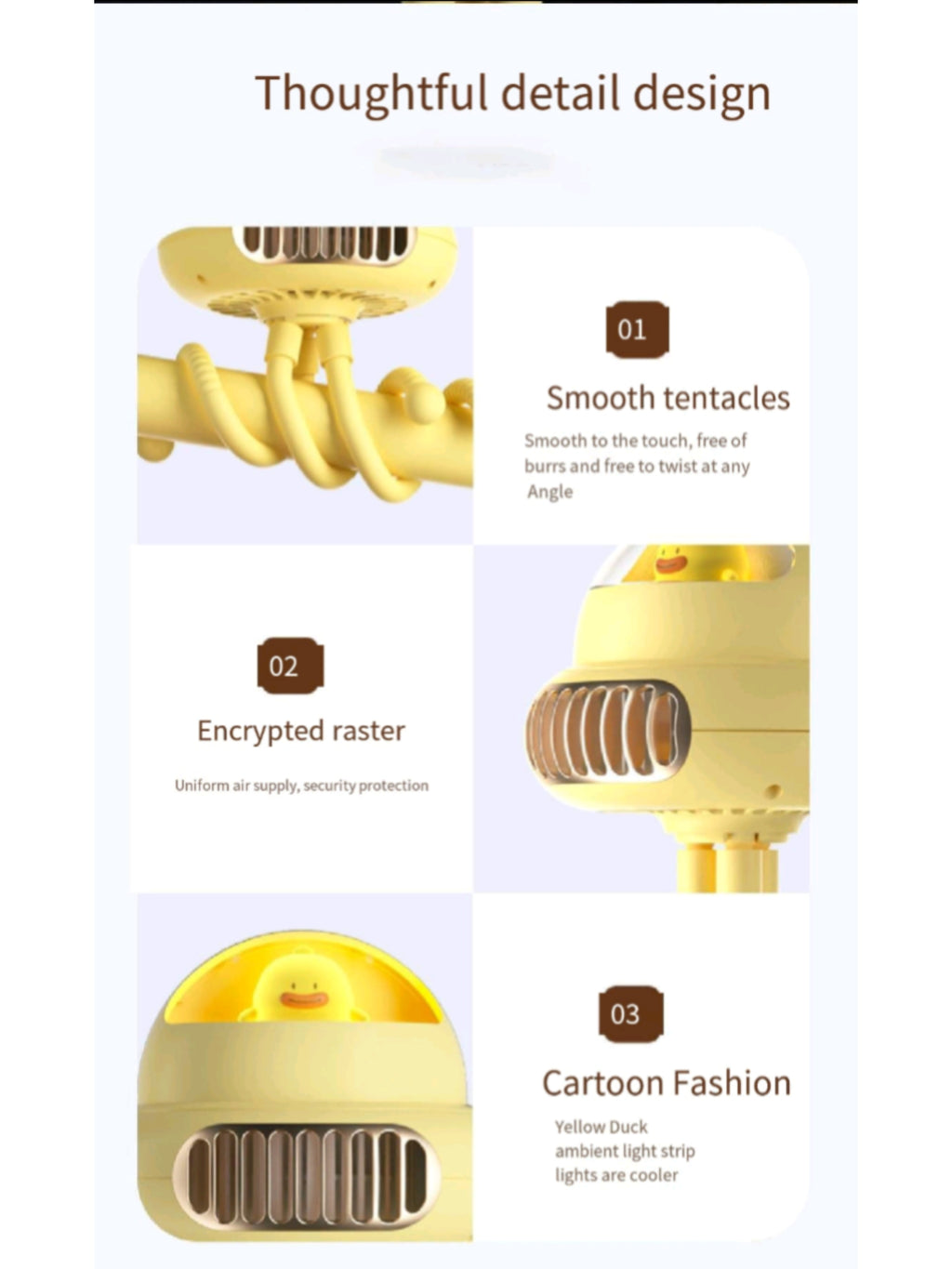 Baby Bladeless Transformable Stand Fan
