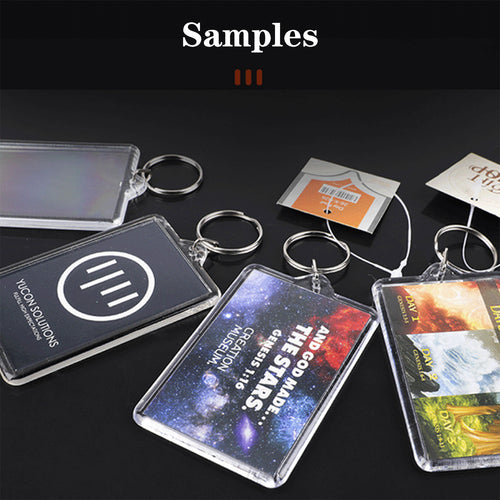 Acrylic Snap-In Photo Keychains