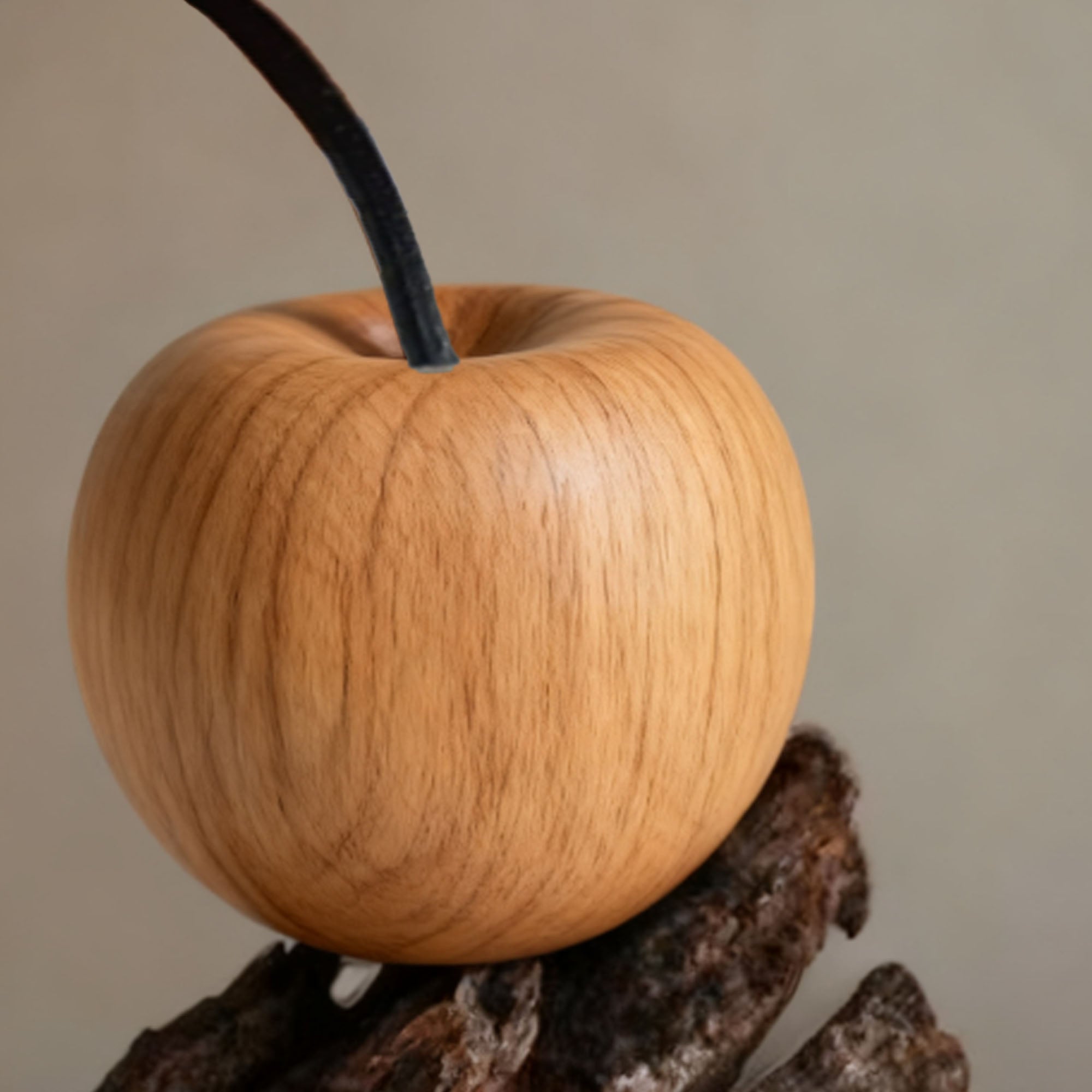 Maple and Ebony Wooden Apple Shape Aromatherapy Diffuser