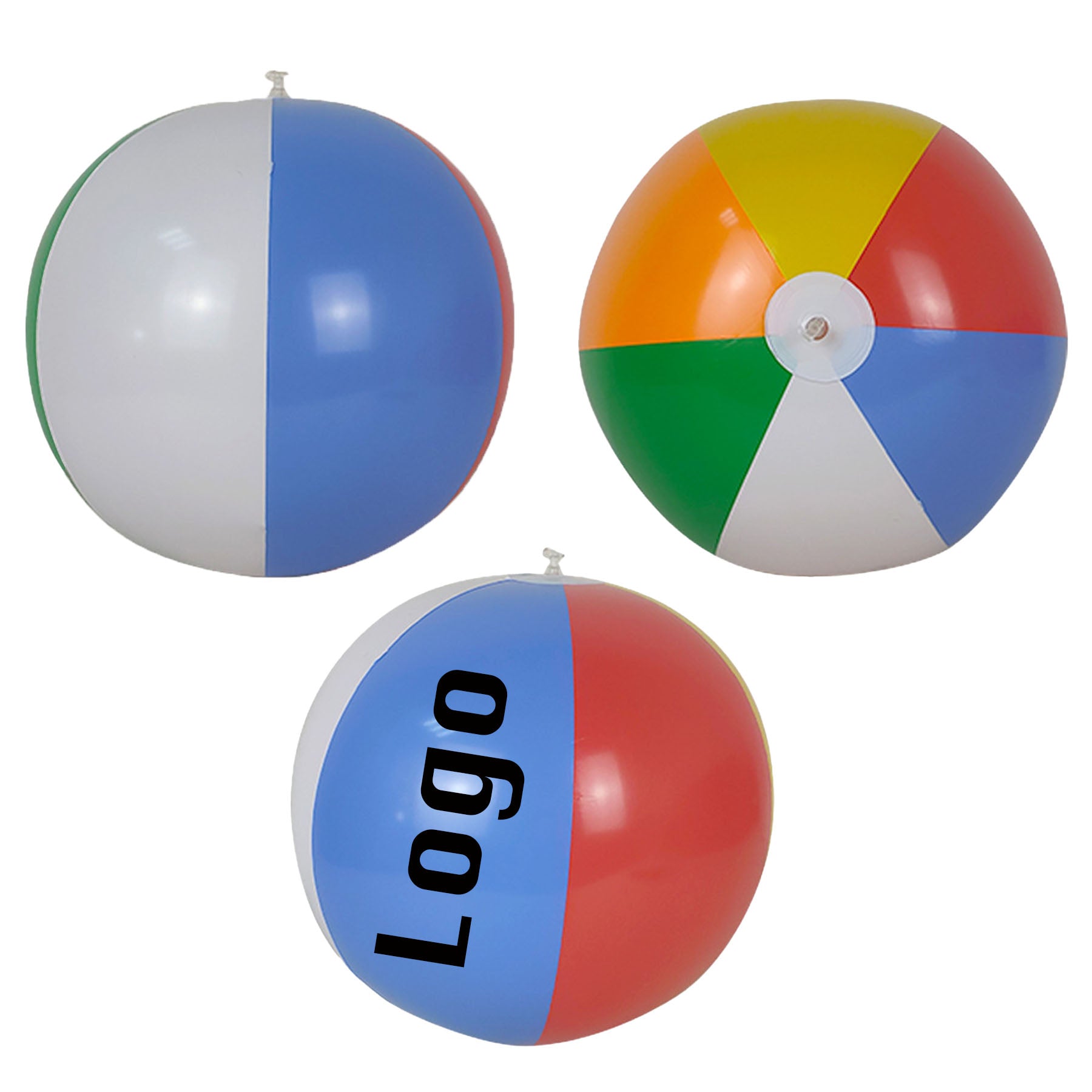 16" Six Color Beach Ball