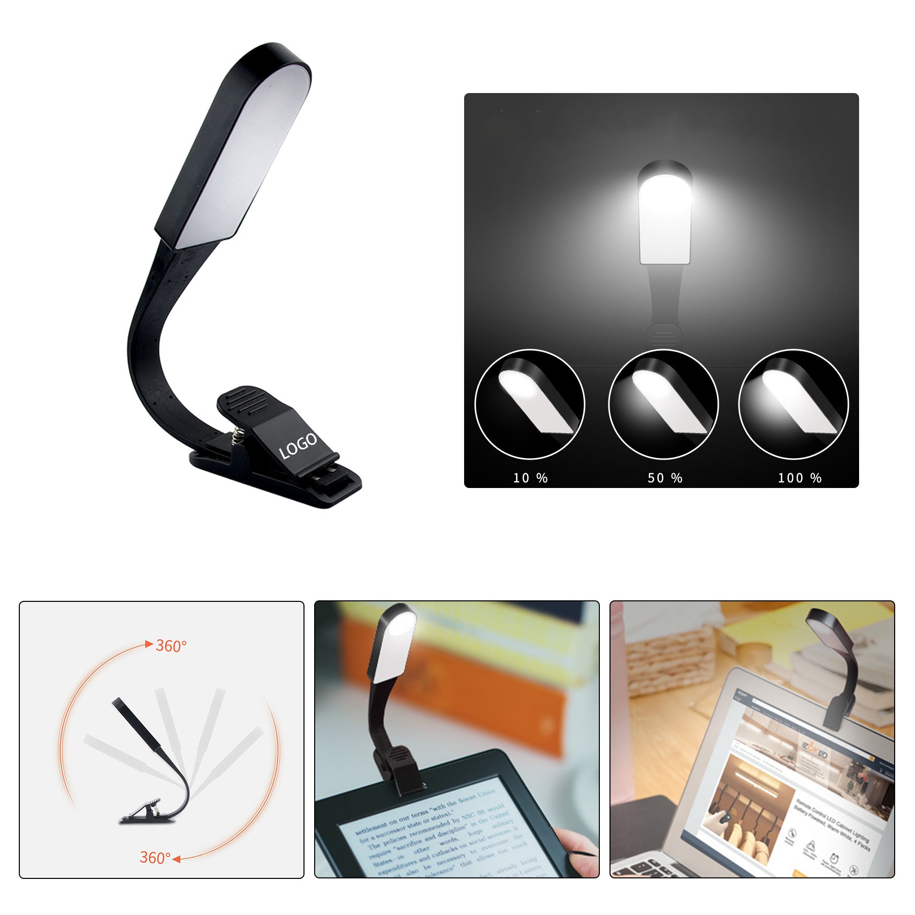 LED Clip-on Book Light