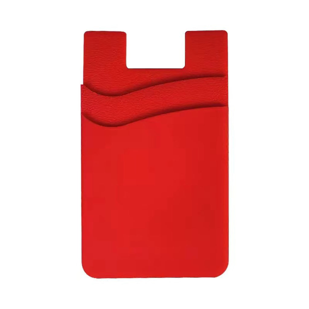 Silicone Double - Layer Phone Card Holder Back Sticker