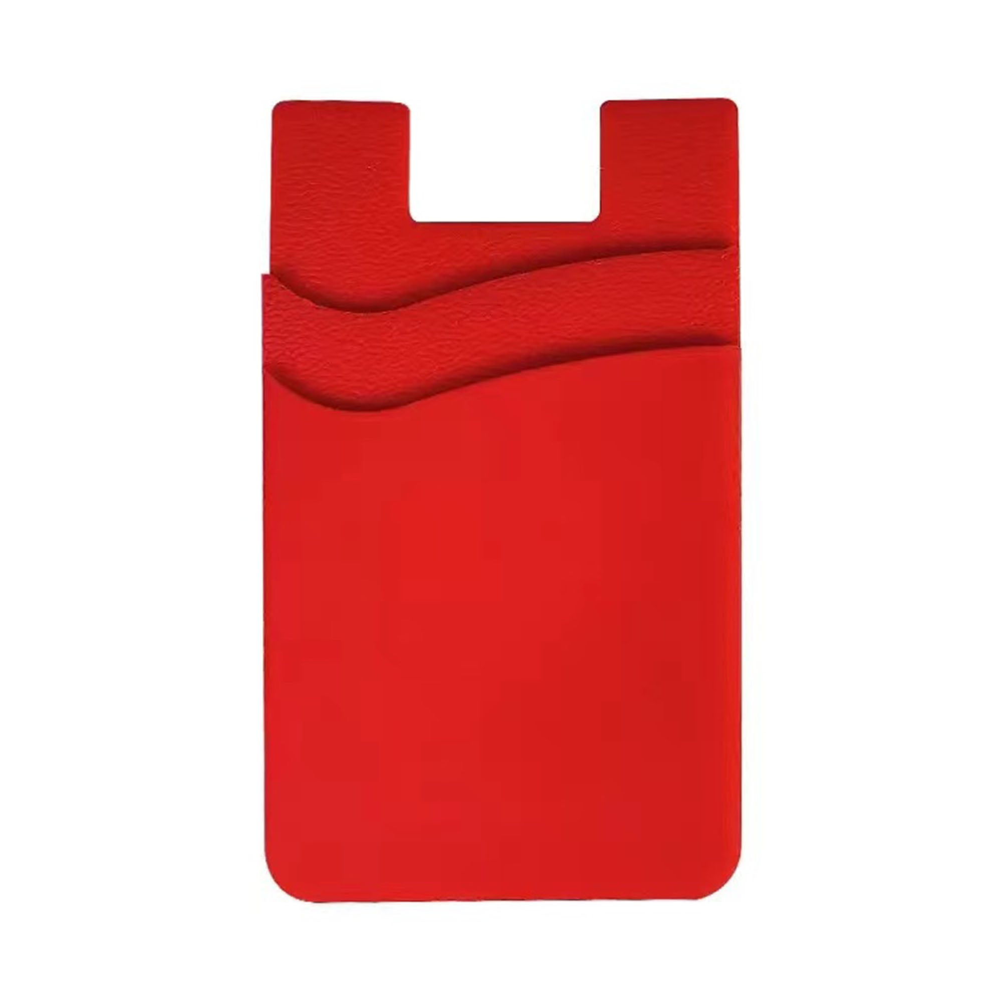 Silicone Double - Layer Phone Card Holder Back Sticker