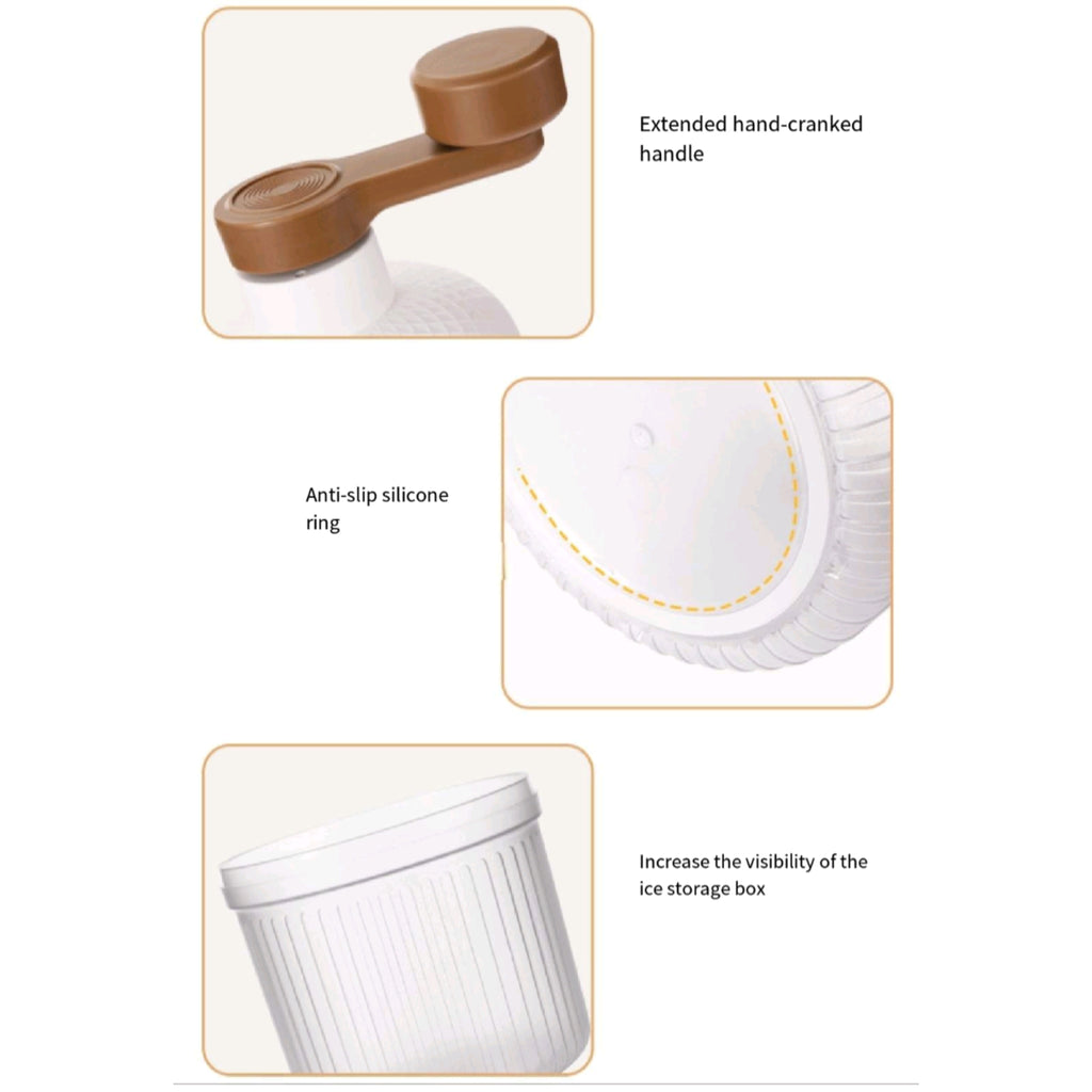 Portable Manual Ice Shaver Machine For Summer Parties