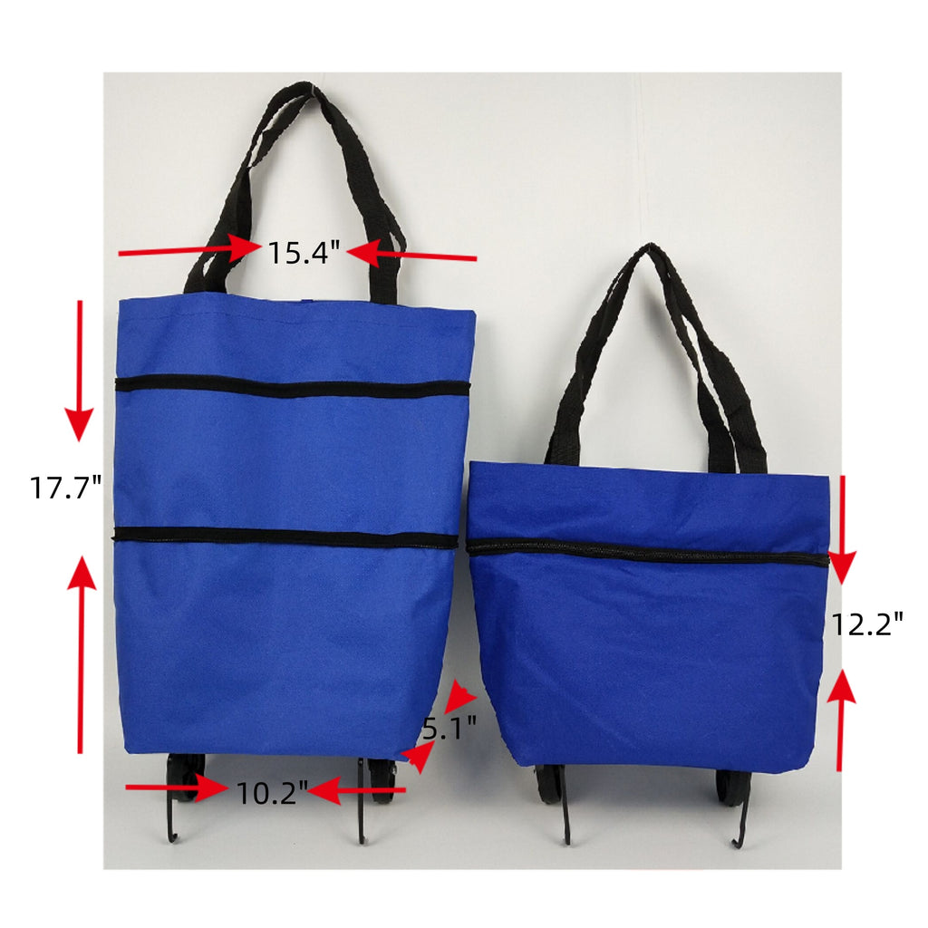 Foldable Shopping Bag With Wheel