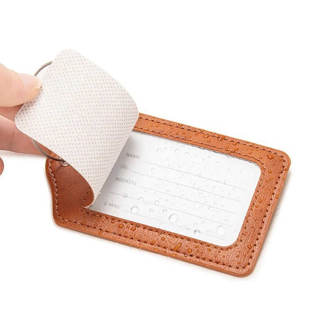 Pu Leather Boarding Luggage Tag