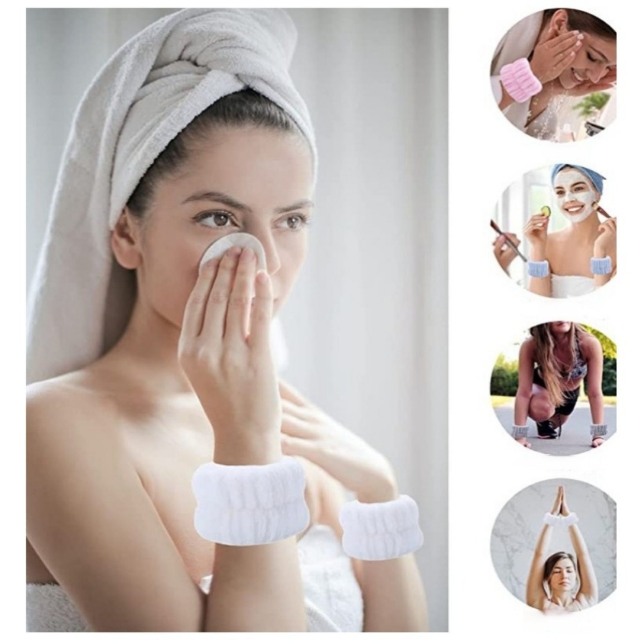 Fleece Wrist Sweatband Skincare Quick Dry