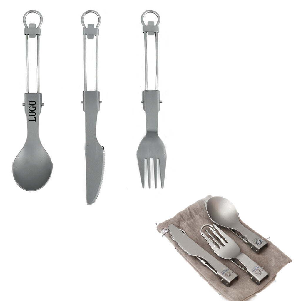 Titanium Folding Cutlery