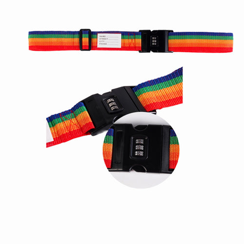 Adjustable Luggage Strap With Combination Lock
