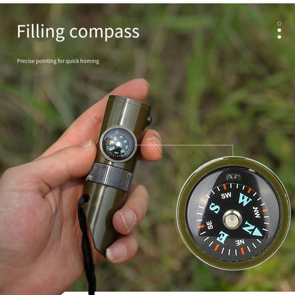 7-In-1 Multi Functional Survival Whistle