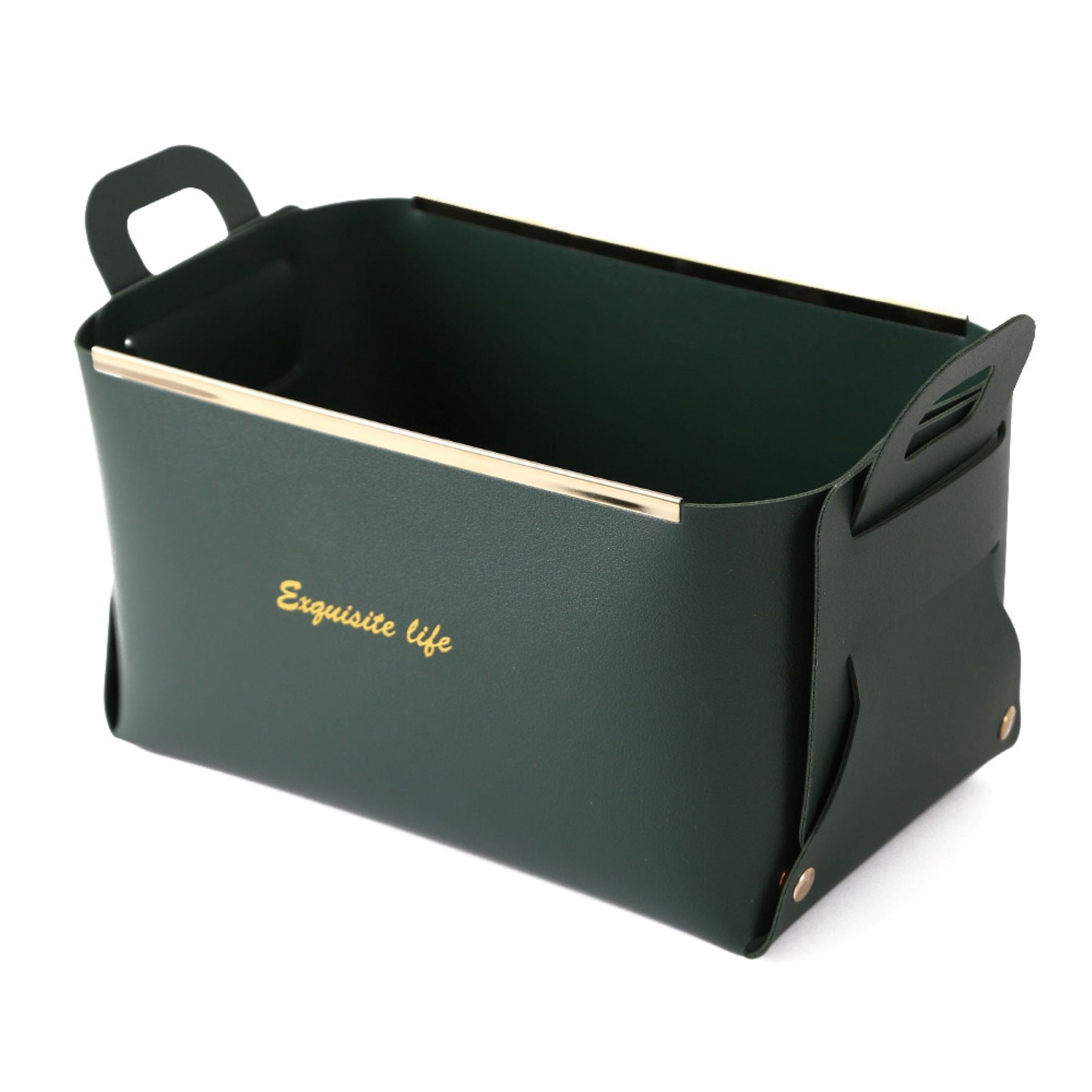 Desktop Leather Storage Box