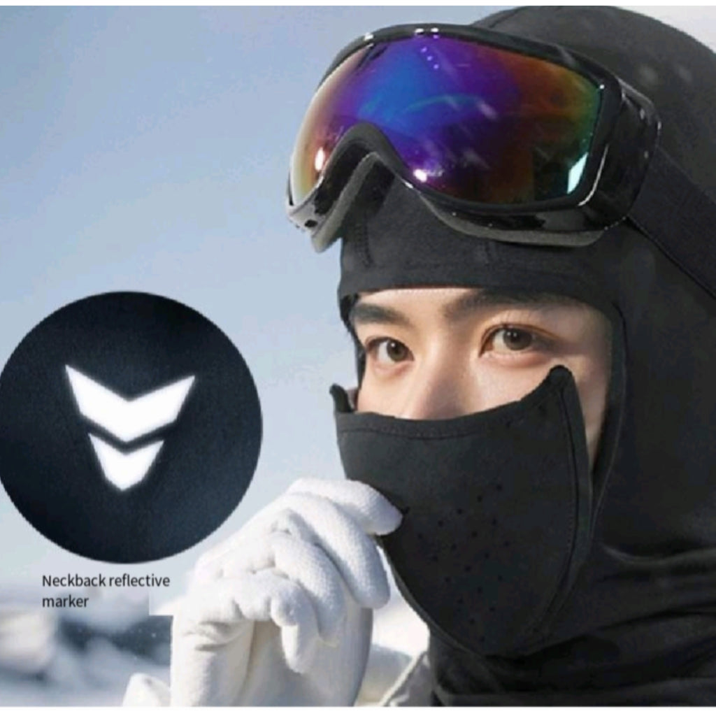 Magnetic Ski Balaclava Windproof Bamboo Polar Fleece Warmth