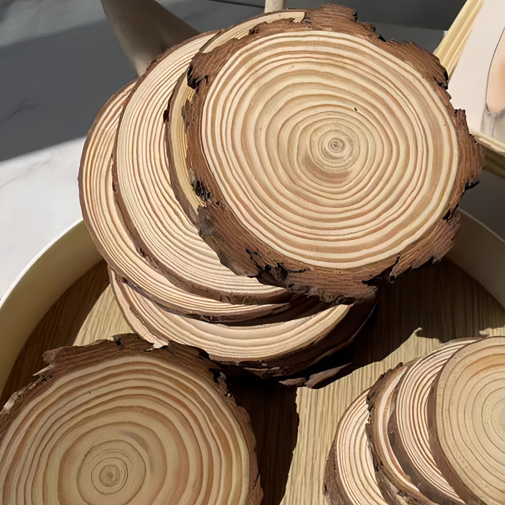 Diy Tree Ring Pine Wood Coaster