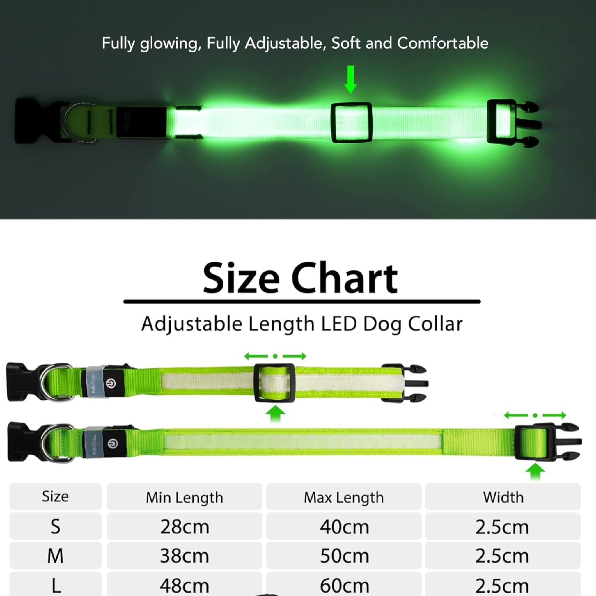 Rechargeable LED Pet Collar