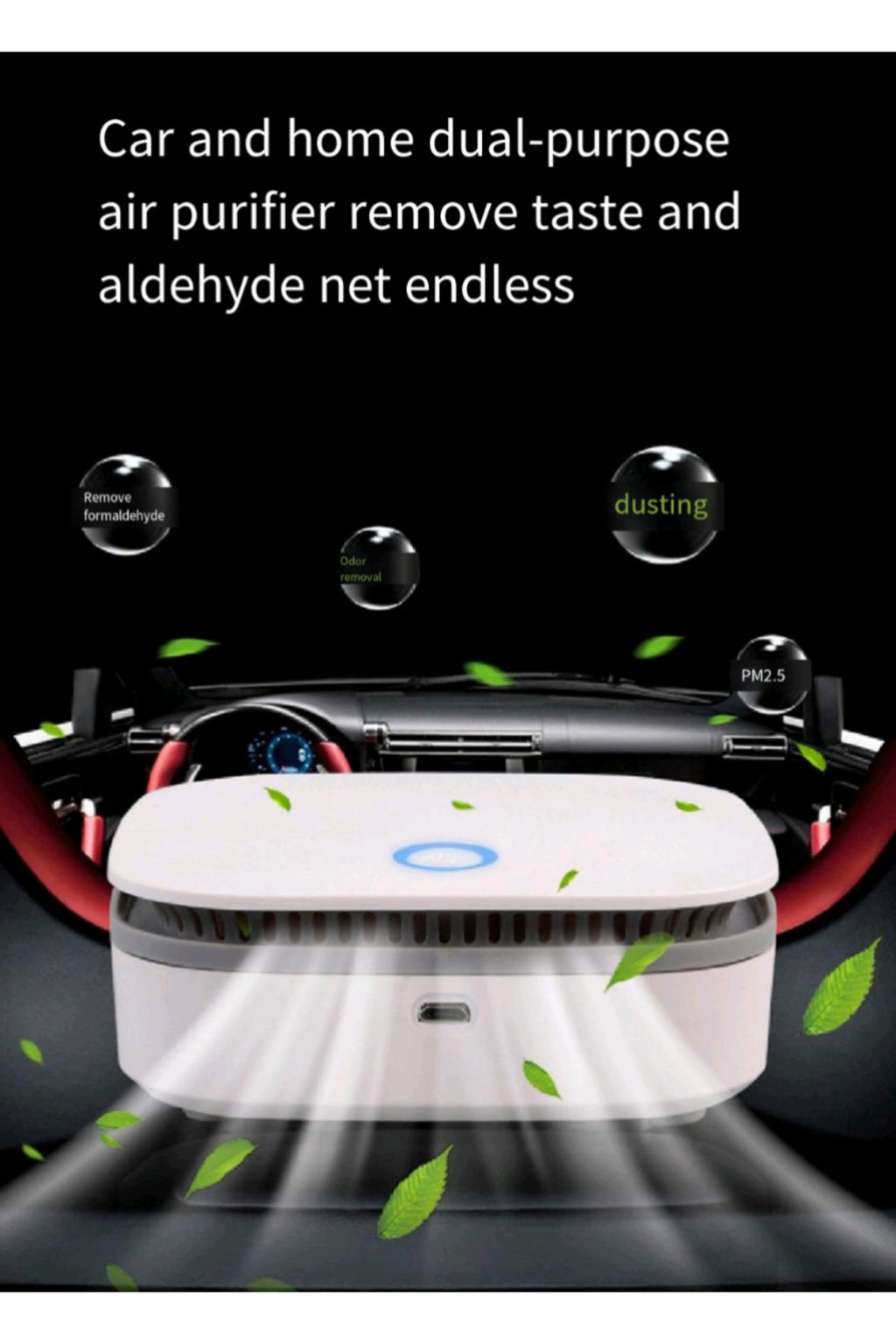 Portable Car Air Purifier For Home Use