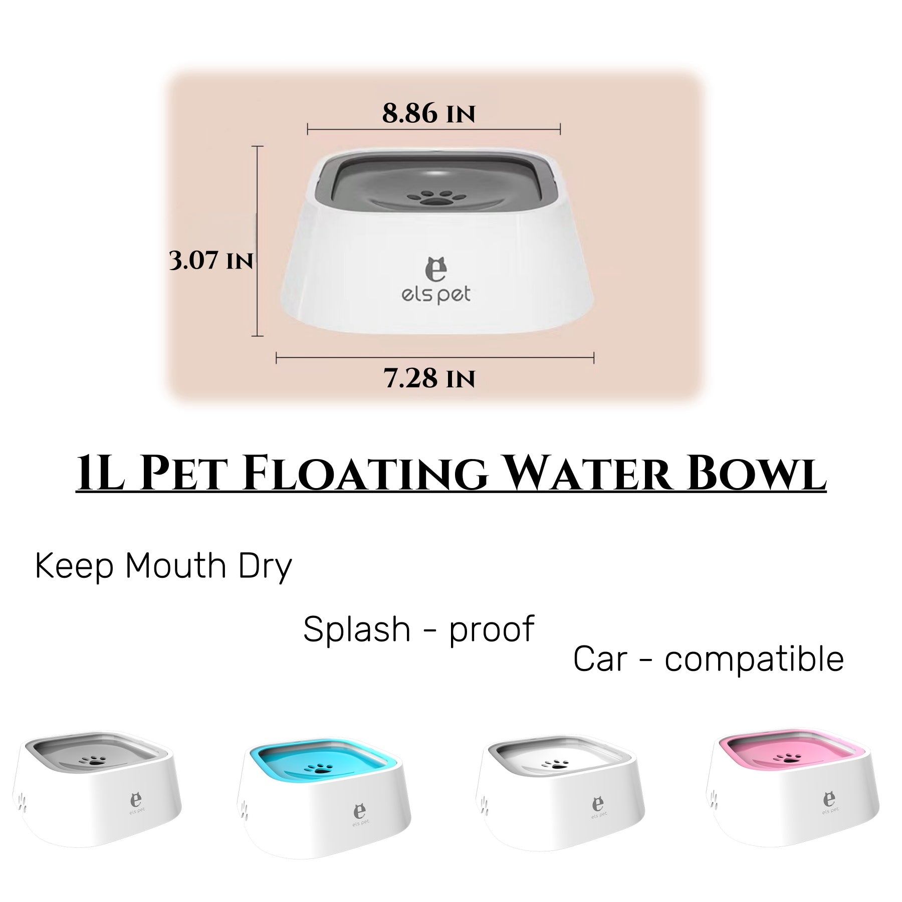 Pet Water Bowl That Prevents Tipping