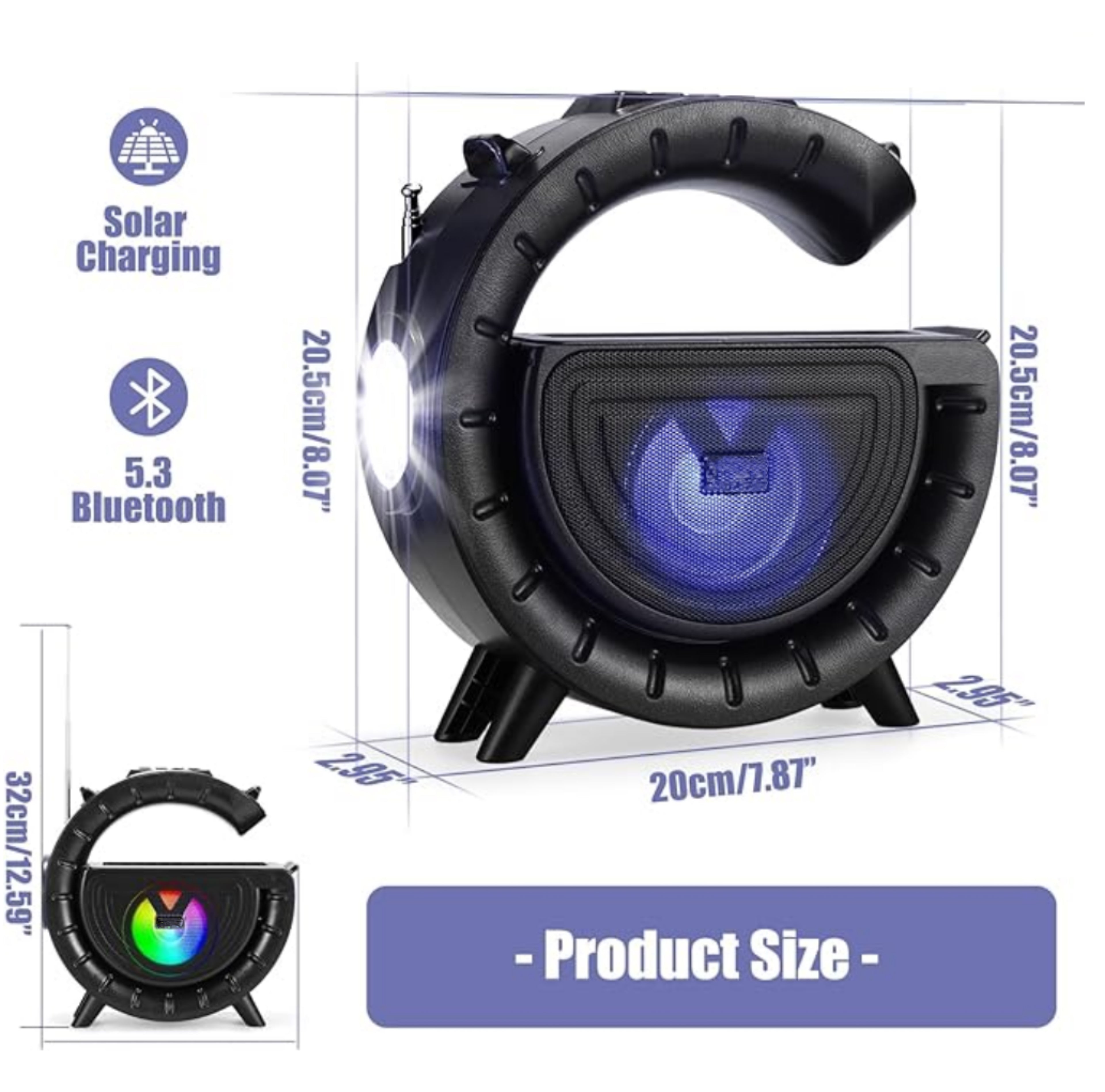 Solar Powered Bluetooth Speaker