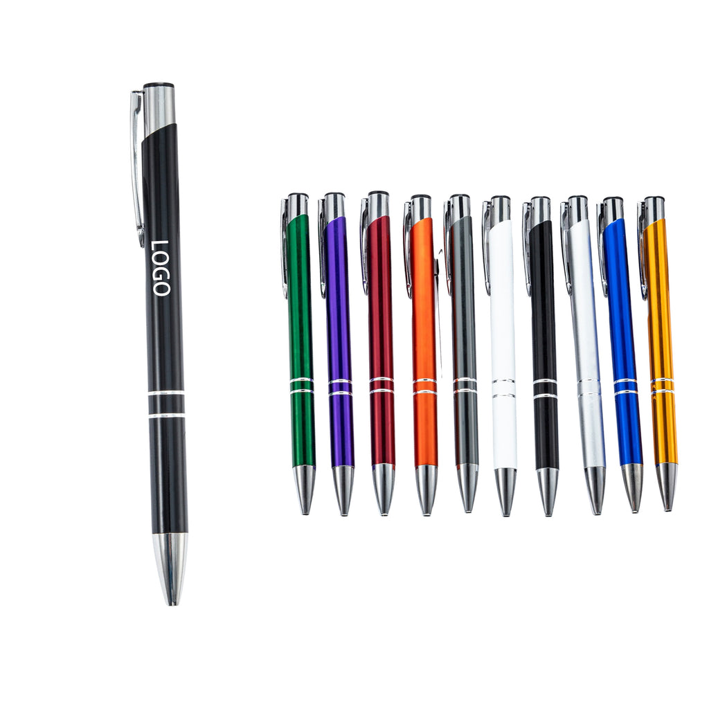 Creative Push-Top Metal Ballpoint Pen - Writing Tool