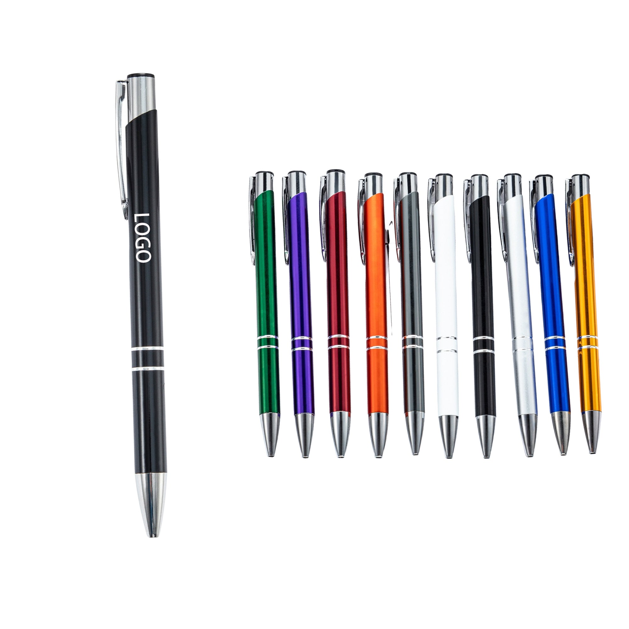 Creative Push-Top Metal Ballpoint Pen - Writing Tool