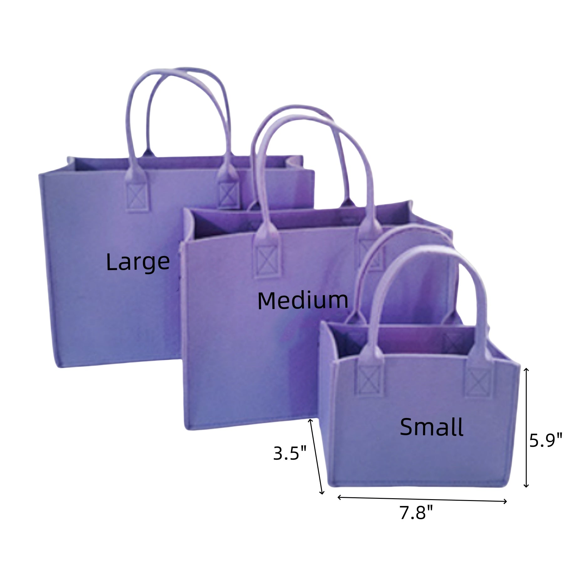 Felt Tote Reusable Bag
