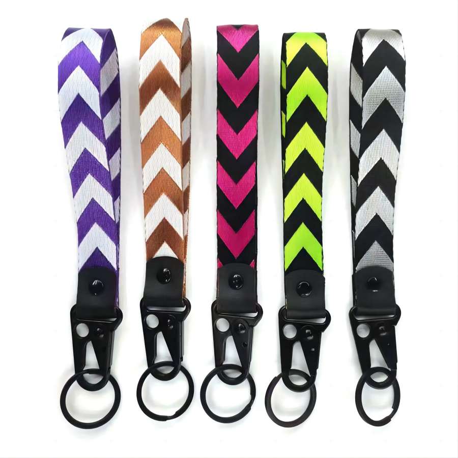 Nylon Short Eagle Hook Wrist Lanyard Key Chain