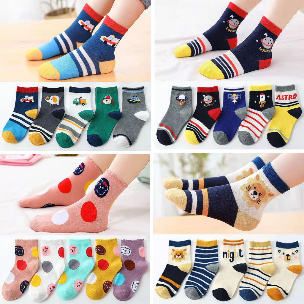 Children'S Cute Cartoon Mid-Calf Socks For Winter