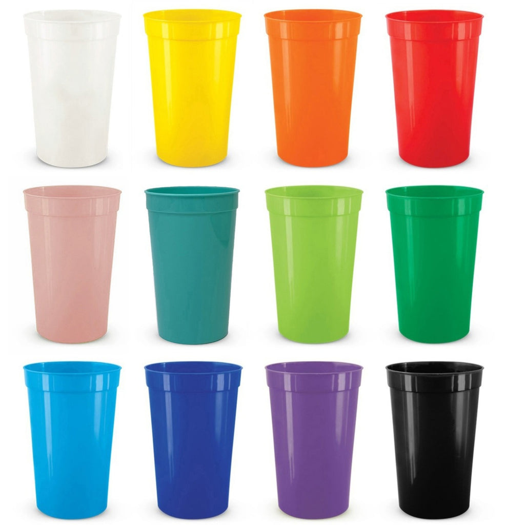 Stadium 16 Oz. Plastic Cups Reusable Drink Tumblers