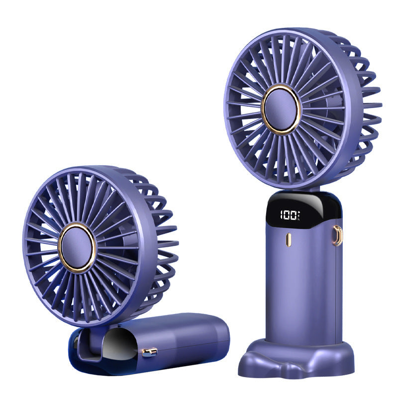 New Handheld Digital Folding Aromatherapy Desktop Mini Portable Fan