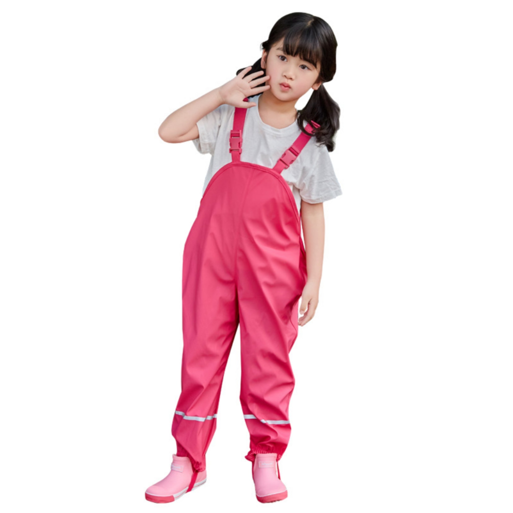 2T - 5T Kids Waterproof Overalls With Reflective Strips