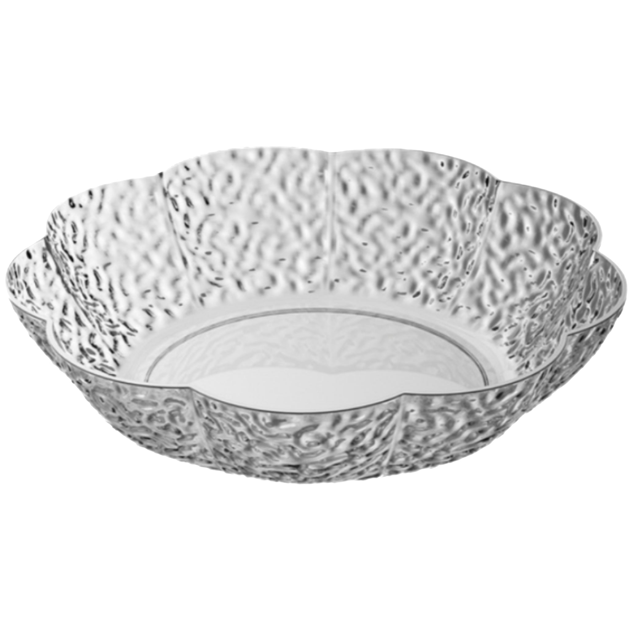 Large-Capacity Transparent Flower-Shaped Fruit Plate