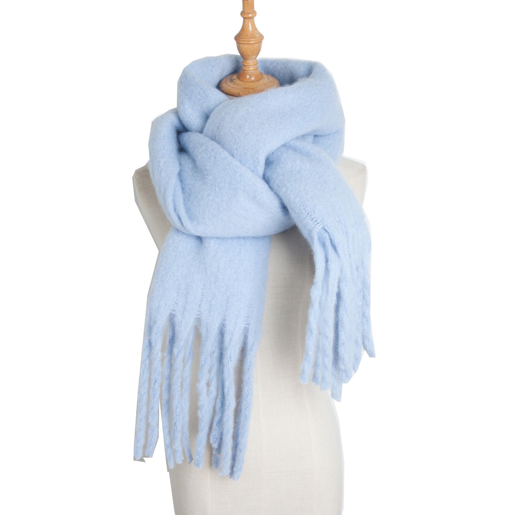 Thick Solid Color Shawl Scarf