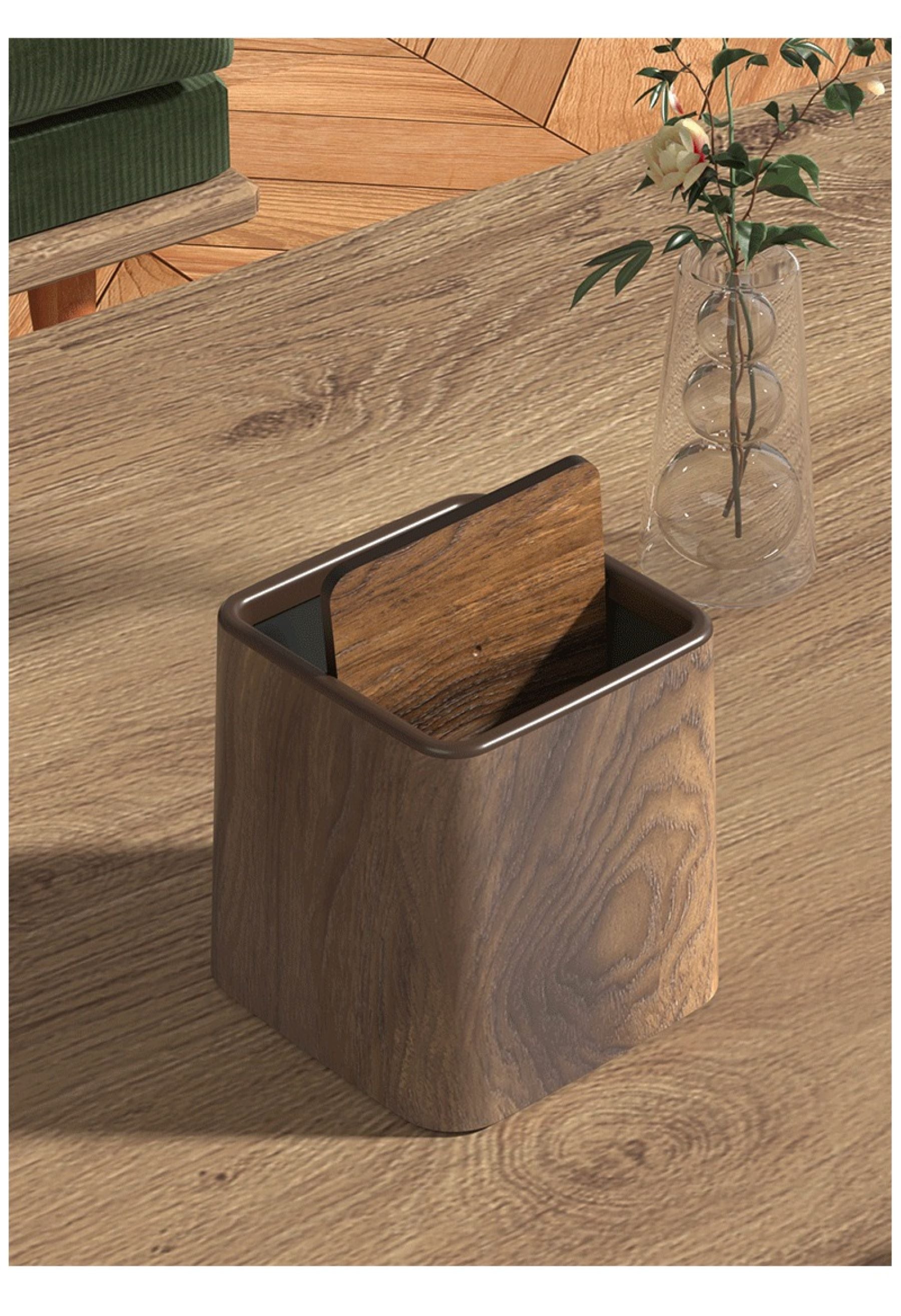 Desktop Wood-grain Storage Box