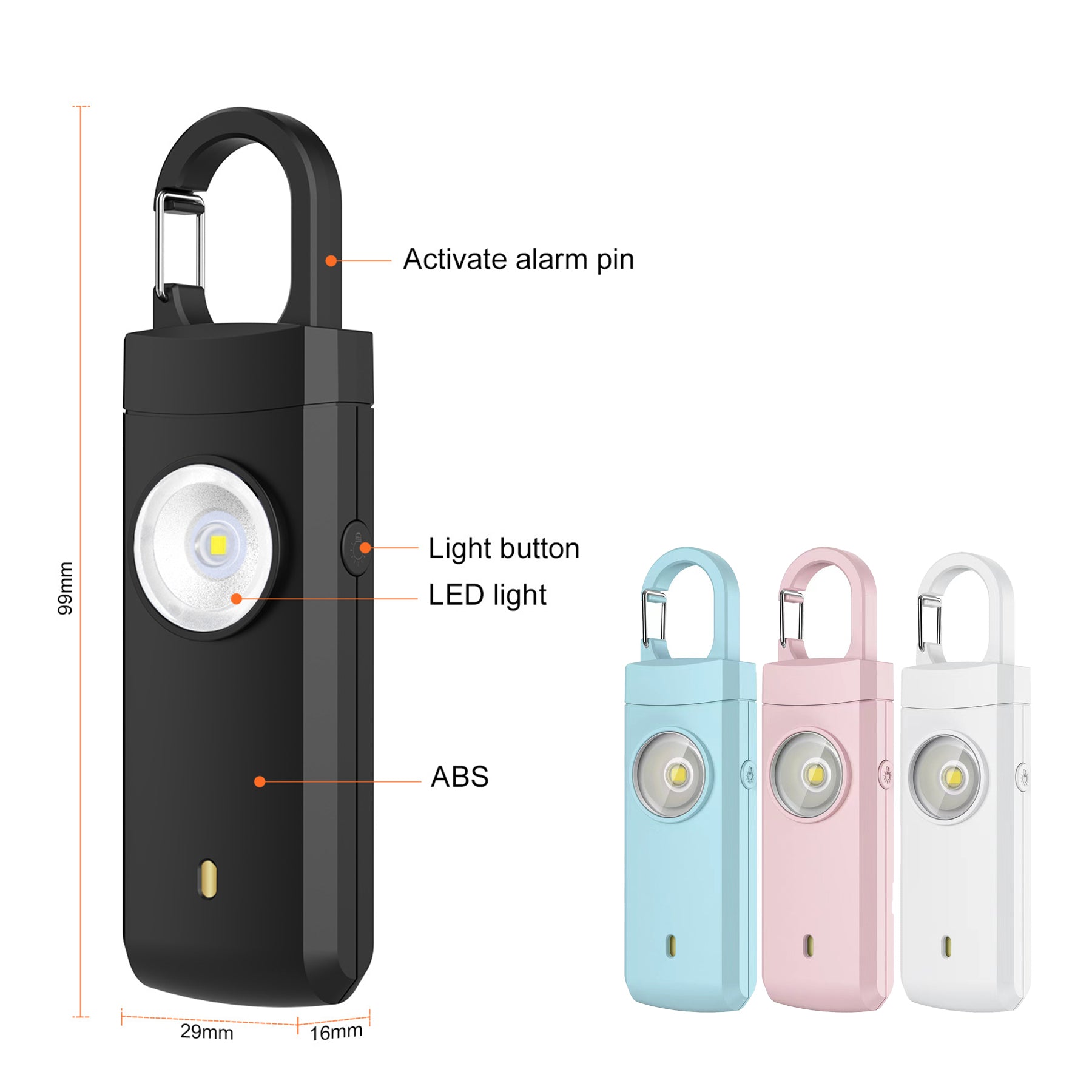 130DB Emergency Personal Safety Alarm