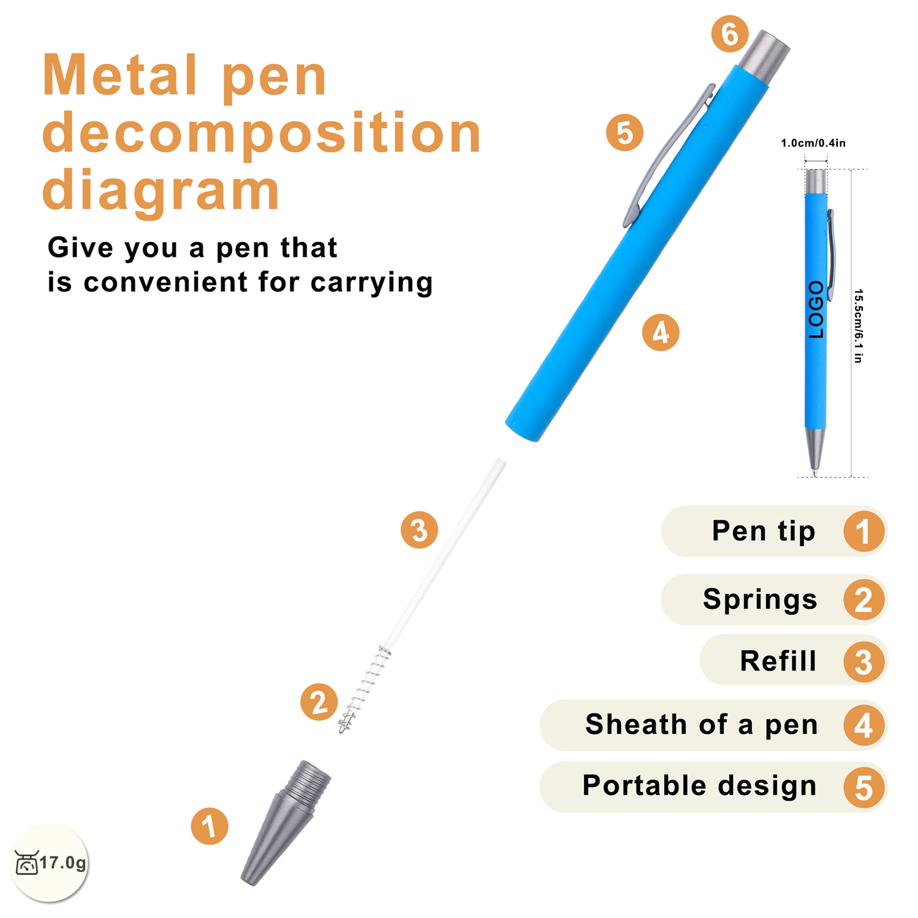 Stylus Aluminum Signature Pen
